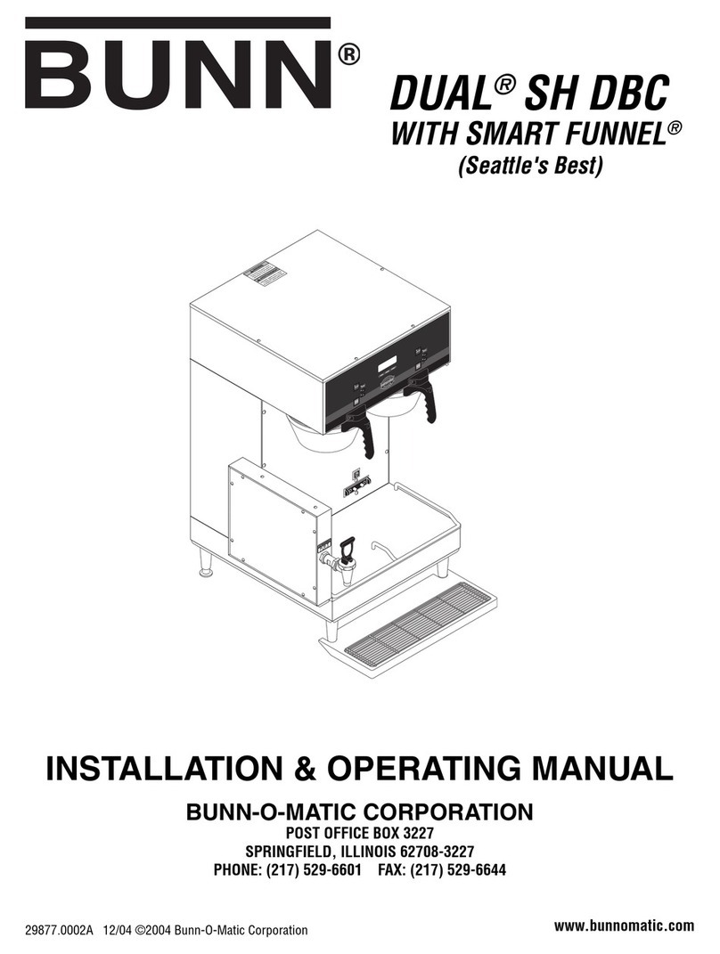 Bunn DUAL SH DBC User manual