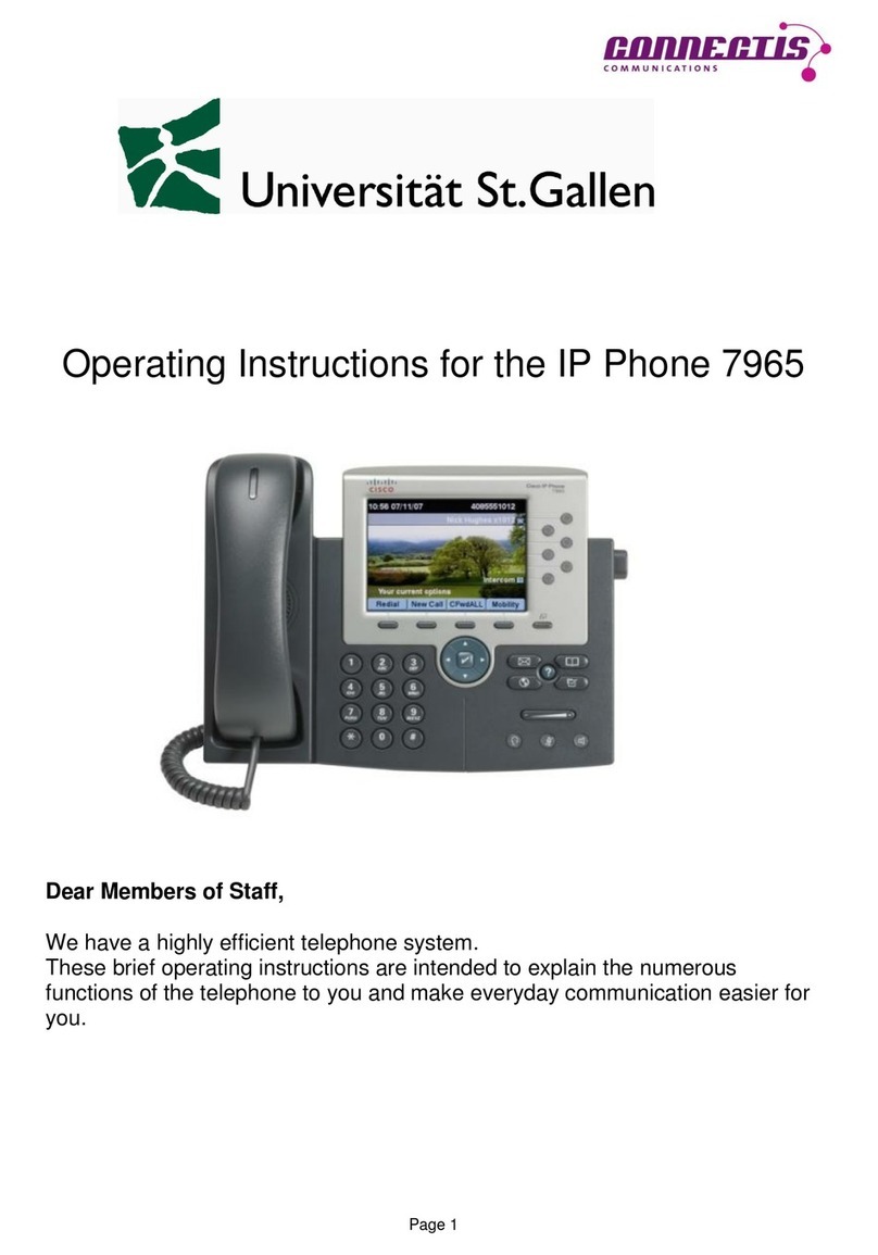 Connectis 7965 operating instructions