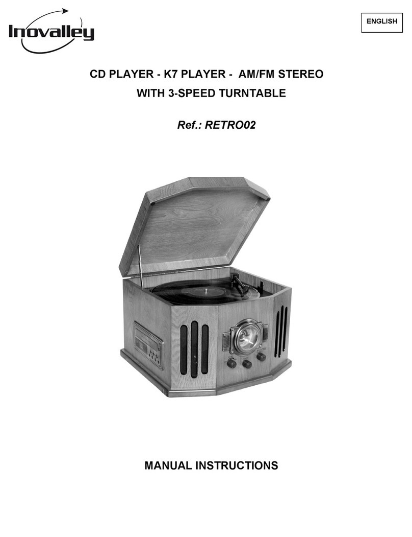 Inovalley RETRO02 Manual instructions