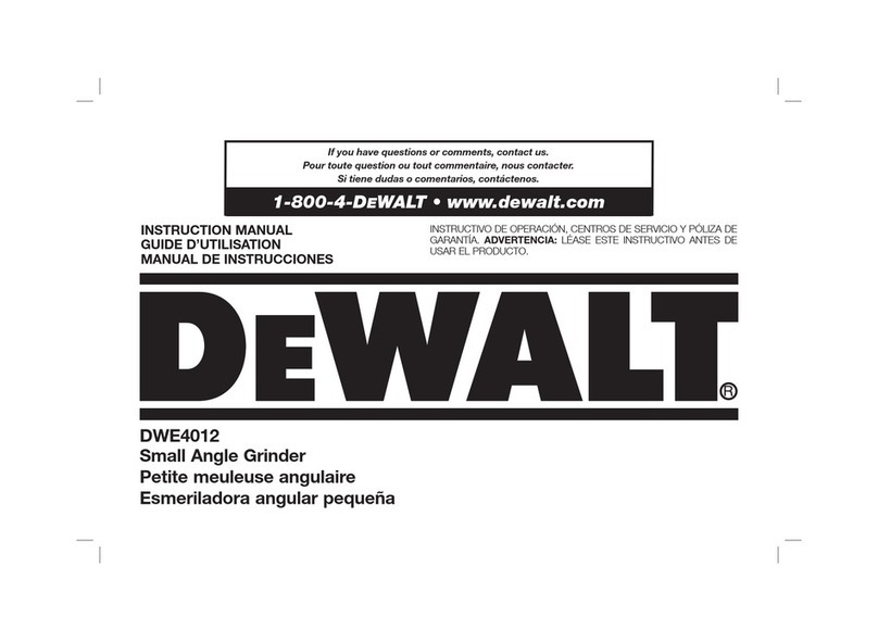 DeWalt DWE4012 User manual