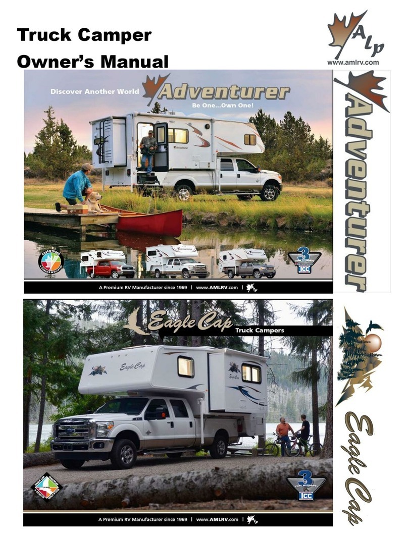 Adventurer LP Truck Camper owner's manual