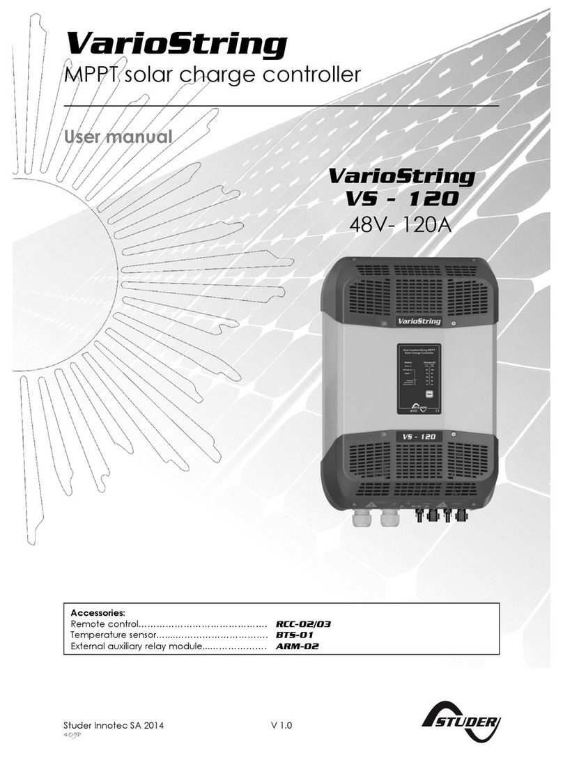 Studer VarioString user manual