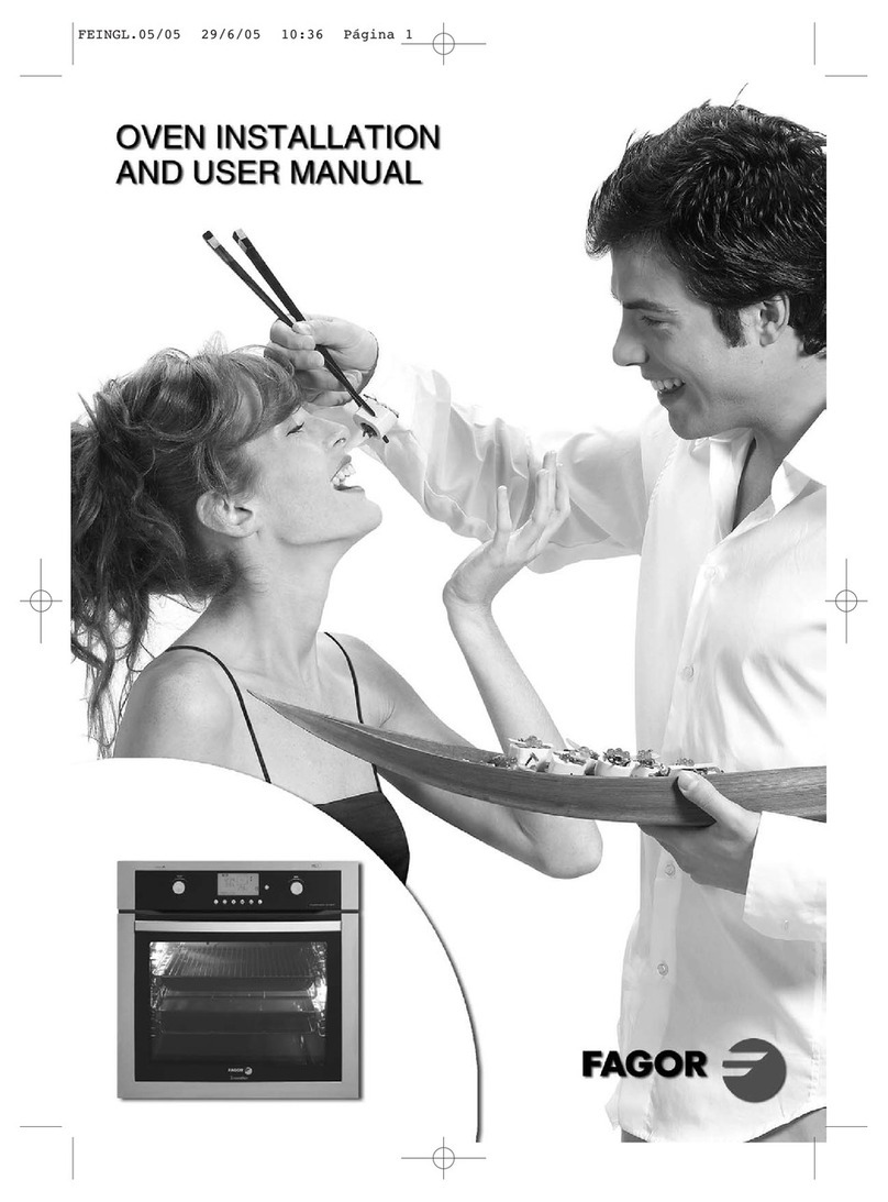 Fagor OVEN User manual Fagor OVEN User manual