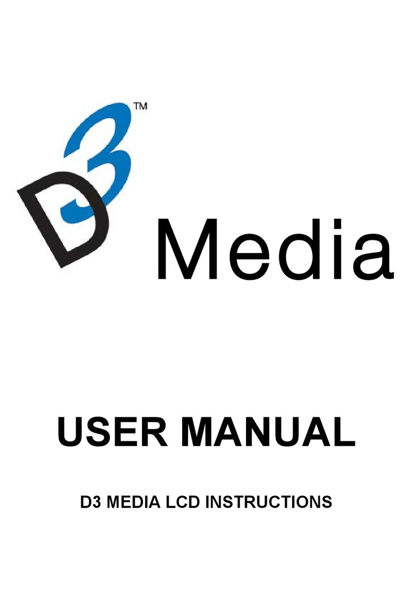 D3 Media LCD Media Player User manual