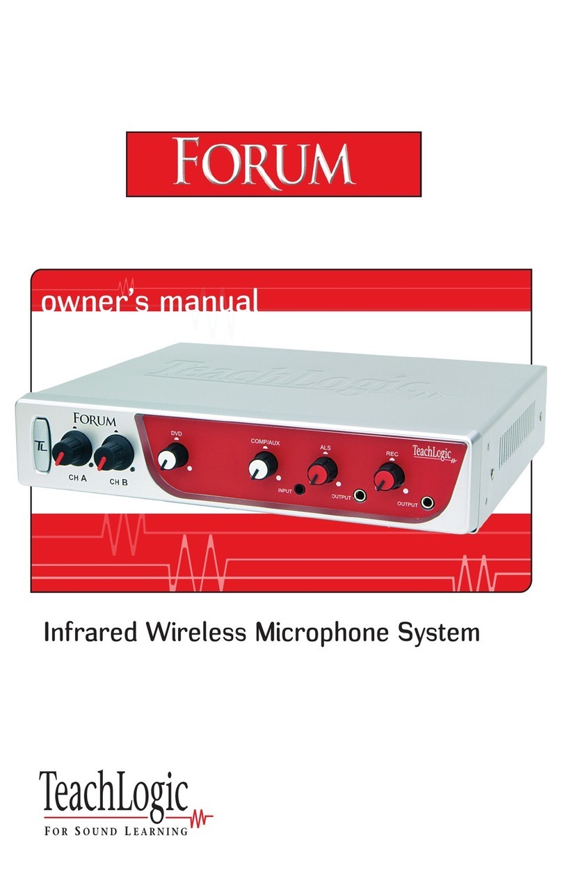 TeachLogic Infrared Wireless Microphone System User manual
