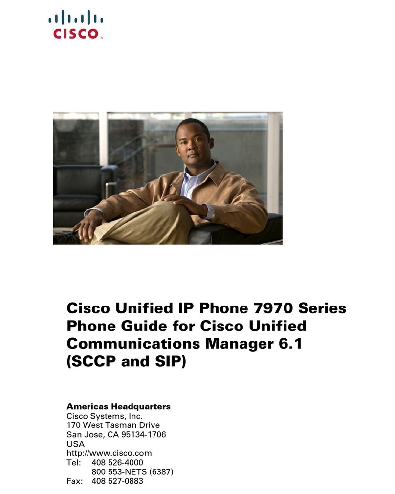 Cisco 7970 Series User manual