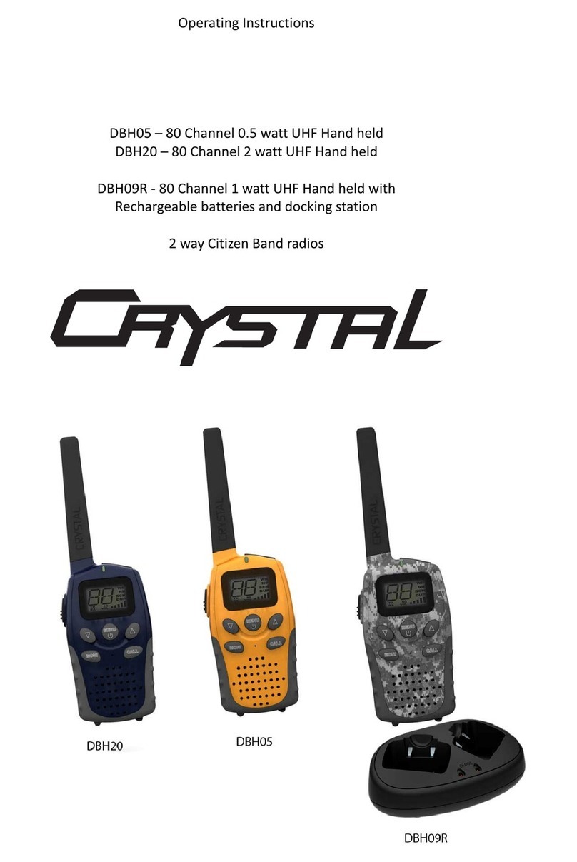 Crystal DBH05 operating instructions