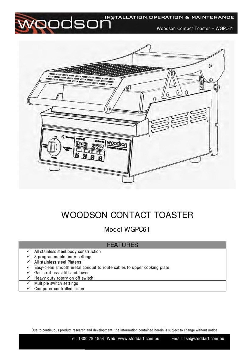 Woodson WGPC61 Installation & operation manual