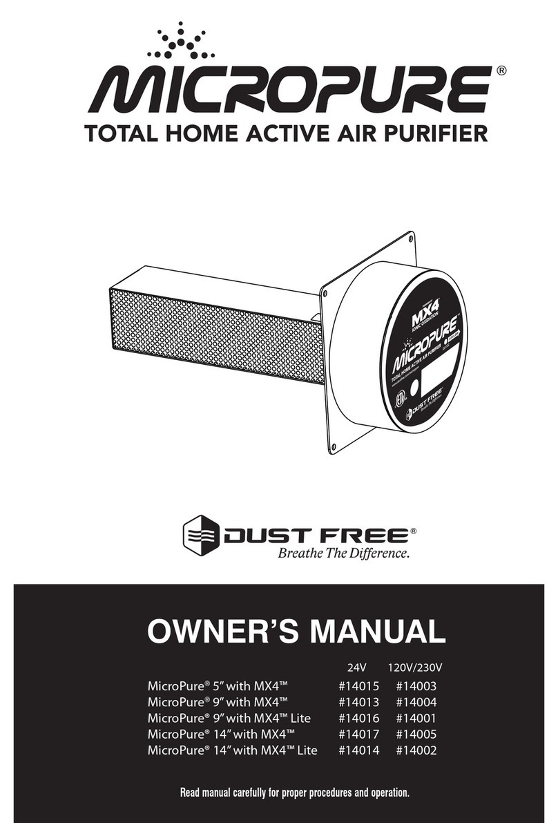 Dust Free MicroPure 9" with MX4 User manual