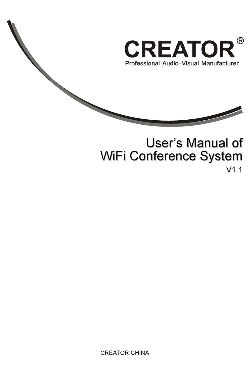 Creator Electronics WiFi Conference System user manual