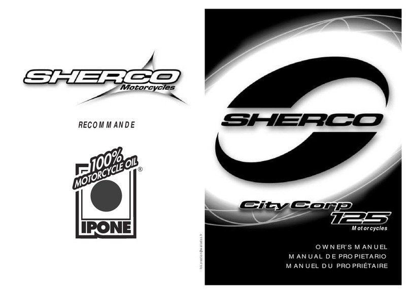 SHERCO City Corp 125 User manual