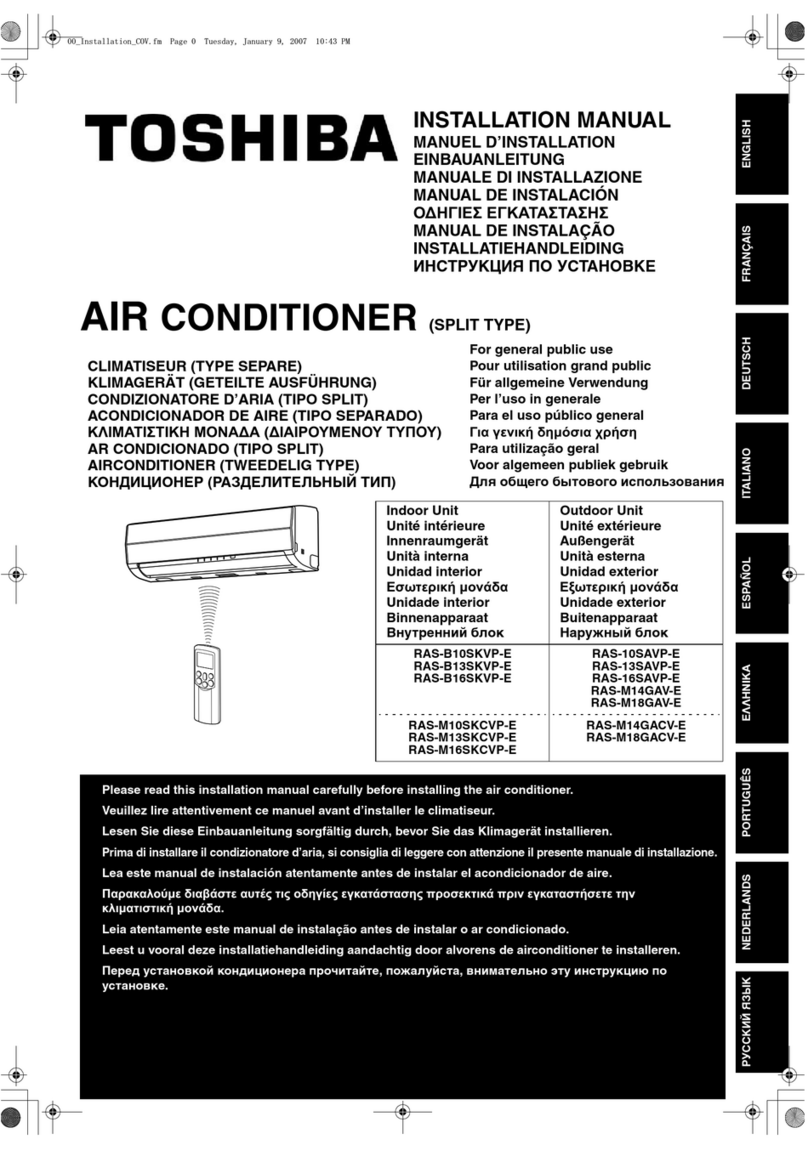 Toshiba RAS-B10SKVP-E User manual