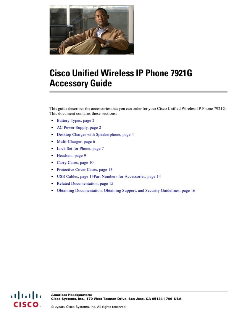 Cisco 7921G - Unified Wireless IP Phone VoIP User manual Cisco 7921G - Unified Wireless IP Phone VoIP User manual