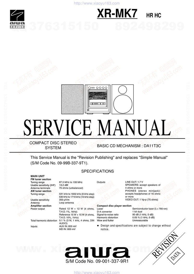 Aiwa XR-MK7 User manual