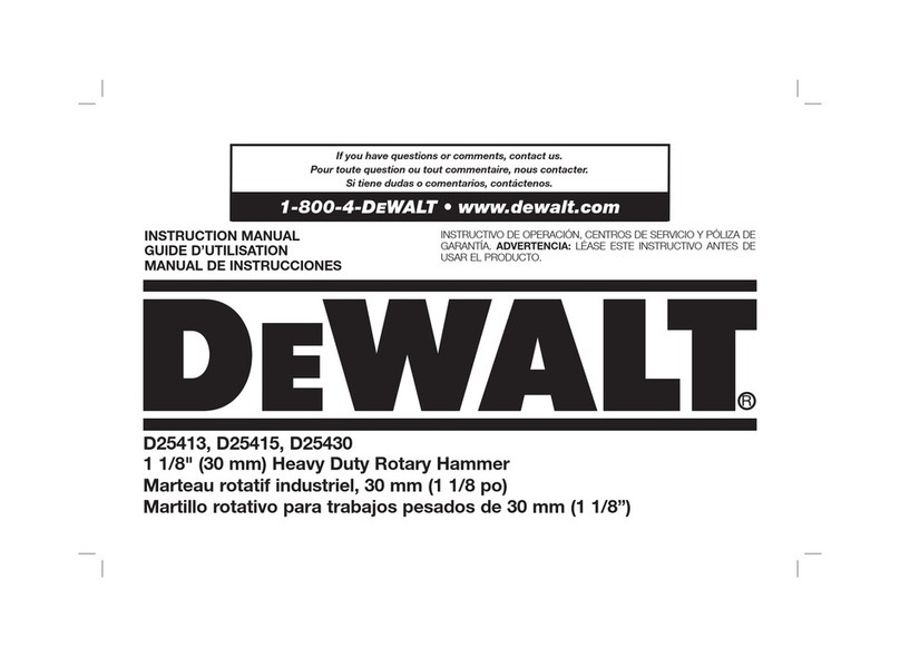 DeWalt D25413 User manual