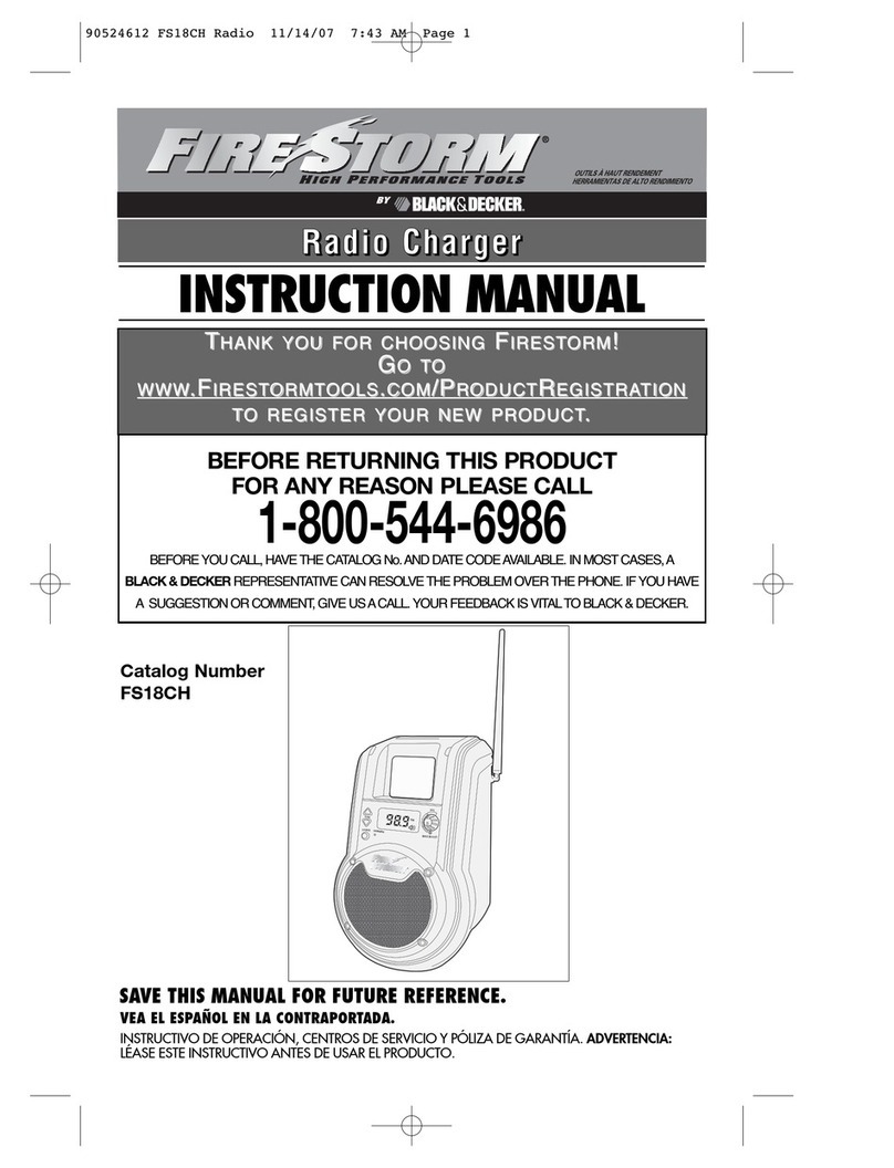 fireStorm FS18CH instruction manual