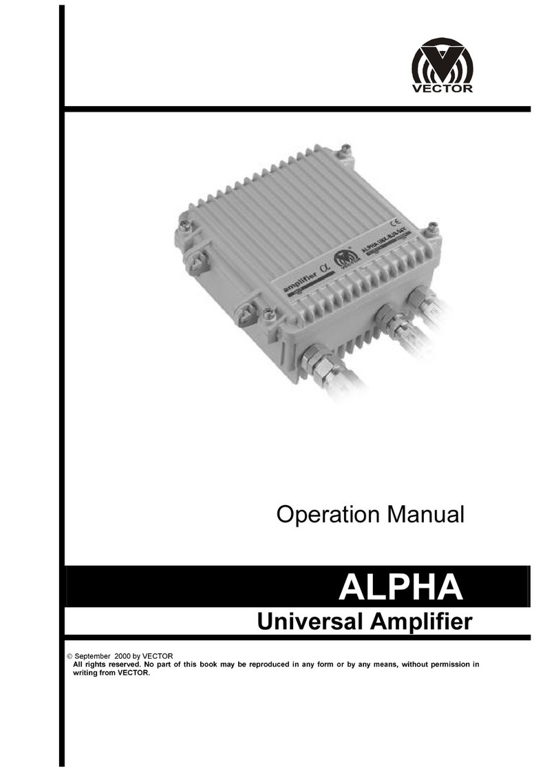 Vector Alpha Operation manual