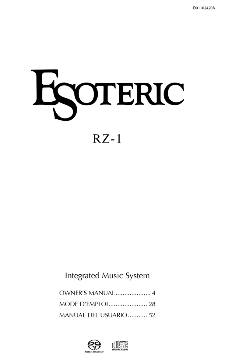 Esoteric RZ-1 User manual