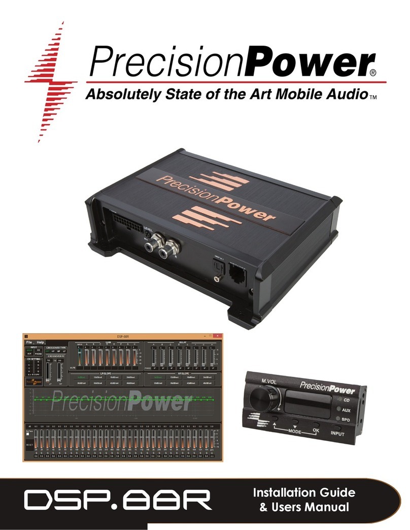 Precision Power DSP-88R Installation guide and user's manual