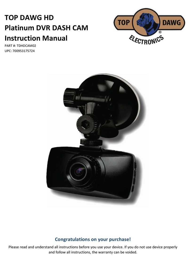 Top Dawg Electronics Platinum TDHDCAM02 instruction manual