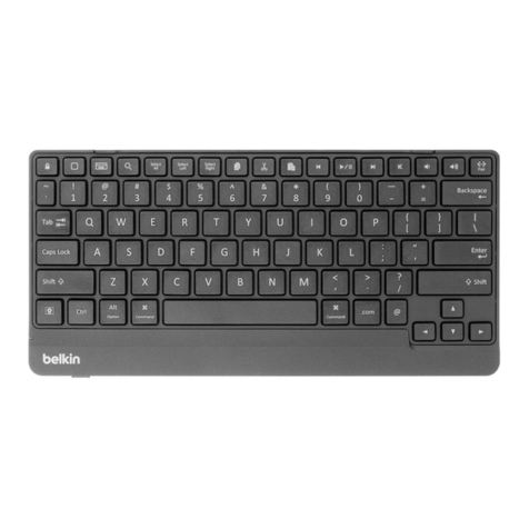 Belkin UNIVERSAL WIRELESS KEYBOARD WITH iPad SHORTCUT... user manual