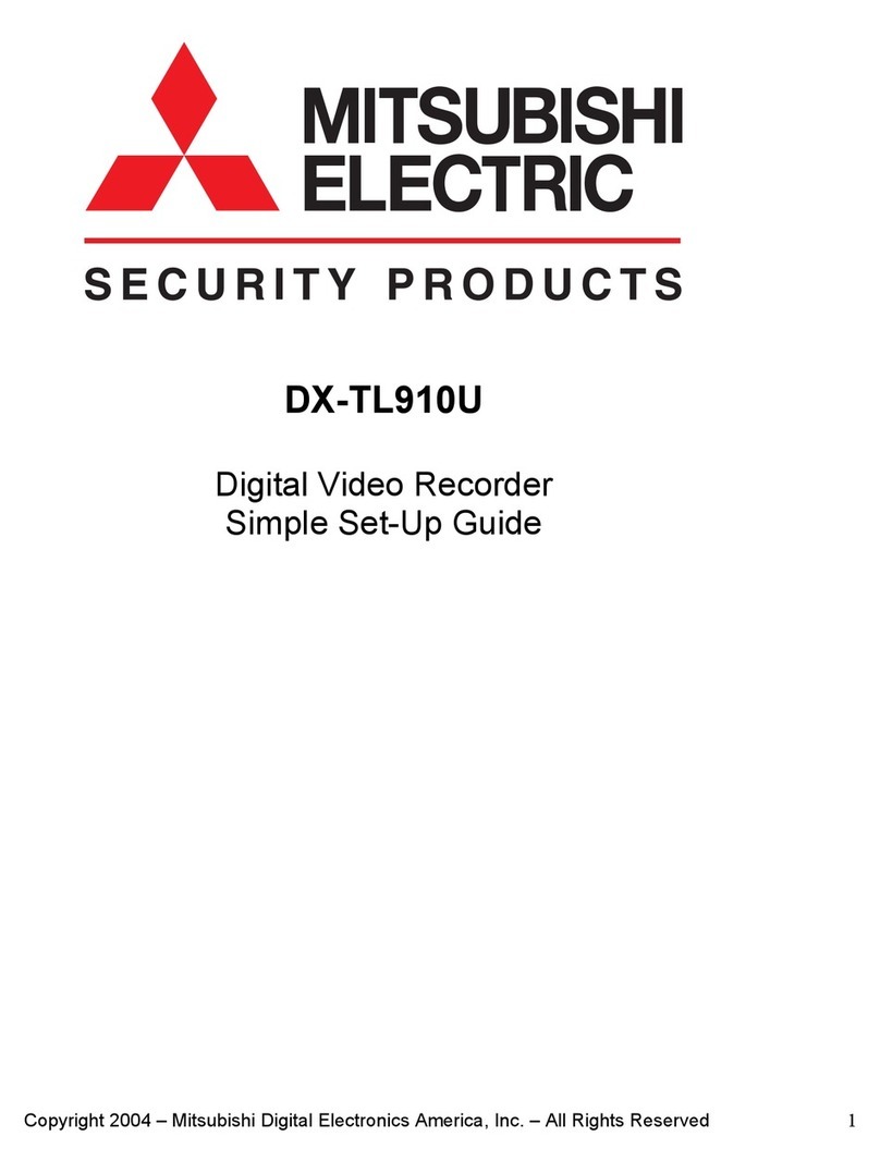 Mitsubishi Electric DX-TL910U User manual