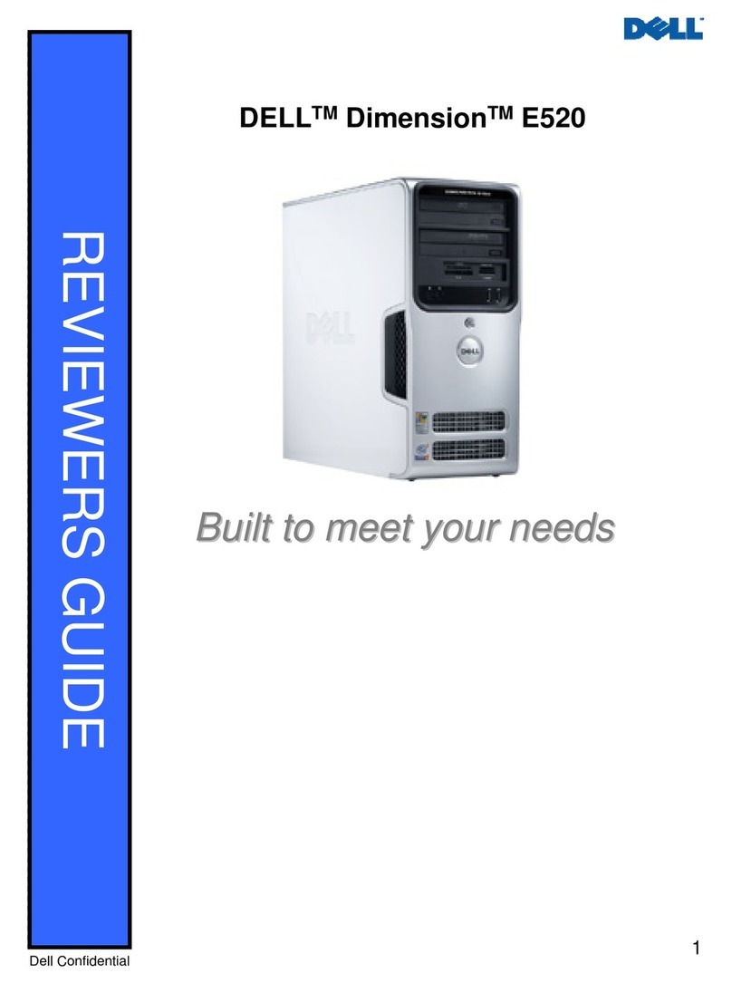 Dell Dimension E520 User manual