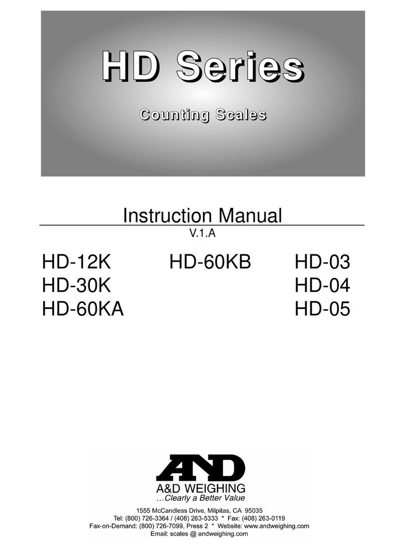 A&D HD-12K User manual