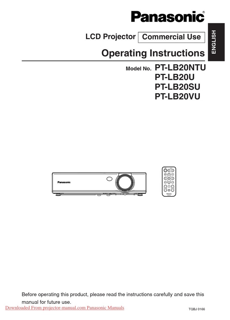Panasonic PTLB20NTU - PROJECTOR- NETWORK IB User manual