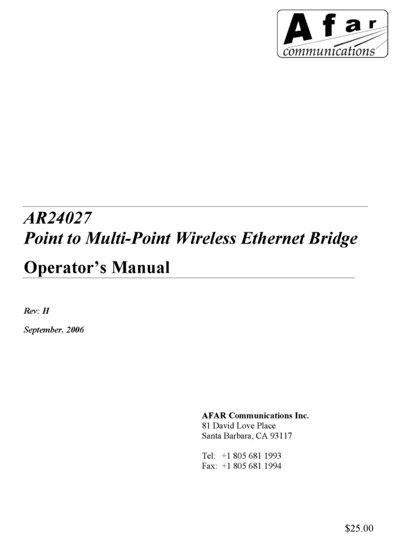 Afar AR24027 Operator's manual