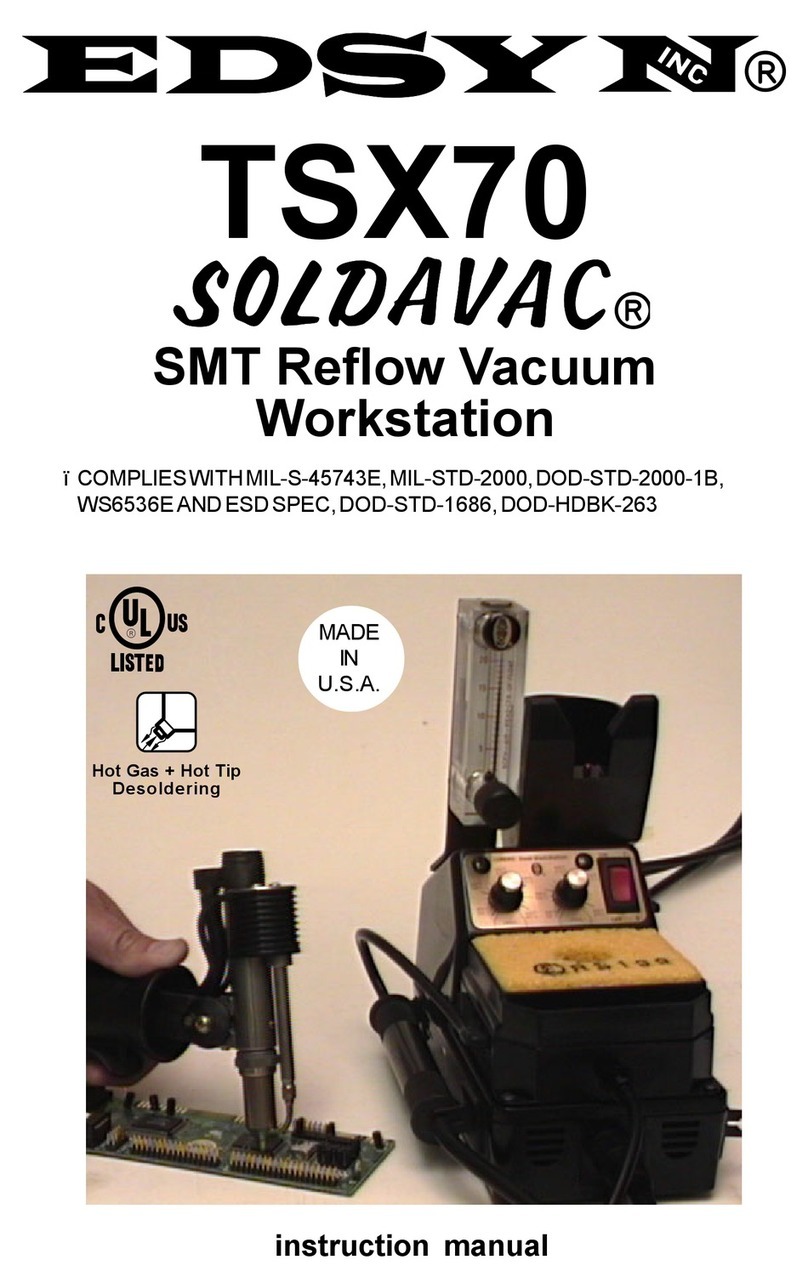 Edsyn Soldavac TSX70 instruction manual