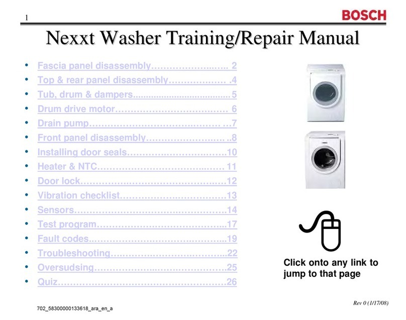 Bosch WFMC64 Repair manual