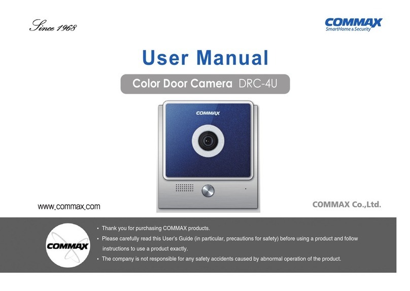 Commax DRC-4U User manual Commax DRC-4U User manual