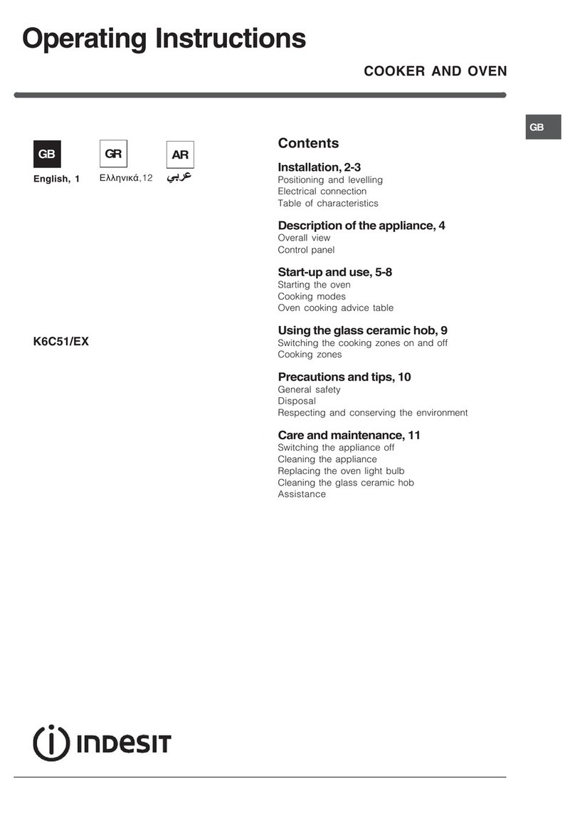 Indesit K6C51/EX operating instructions