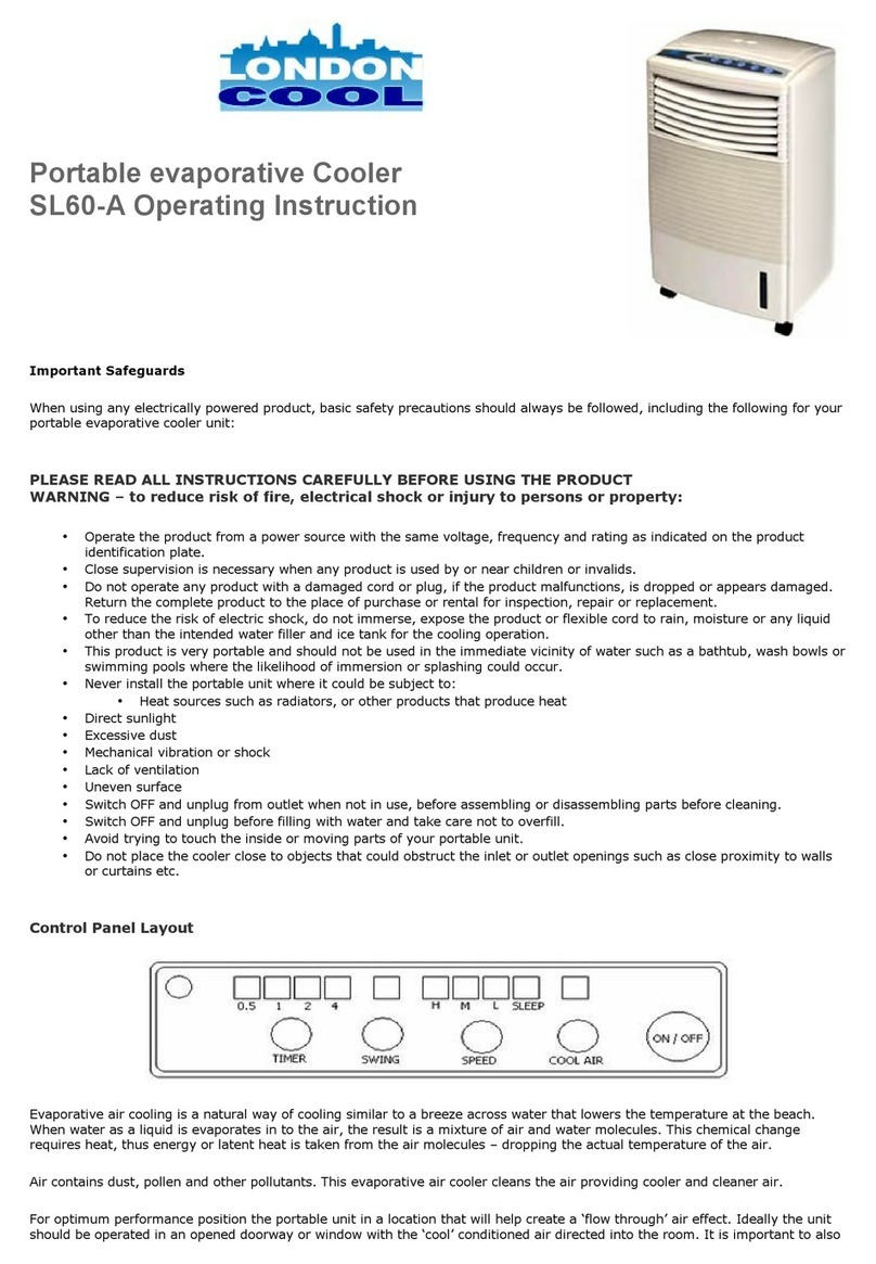 London Cool SL60-A operating instructions