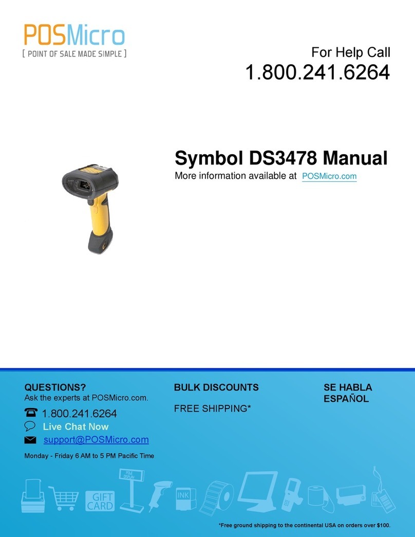 POSMicro Symbol DS3478 Installation and operation manual