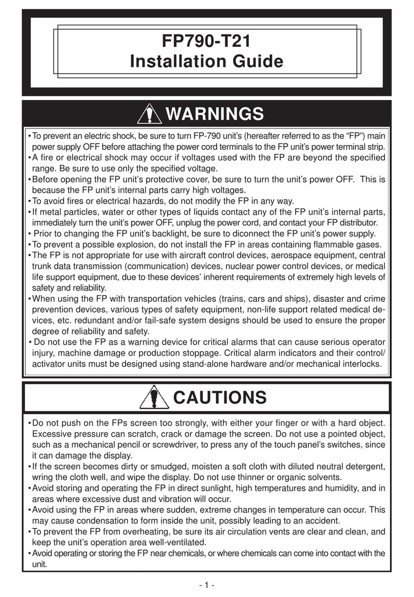 Digital Electronics FP790-T21 User manual