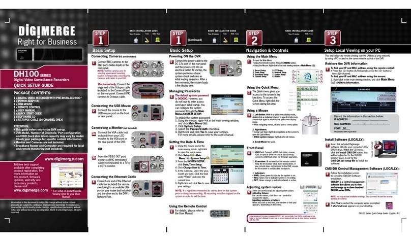 Digimerge DH100 Series User manual