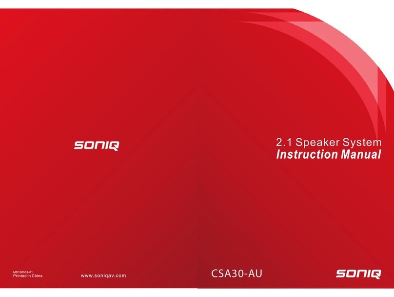 SONIQ CSA30-AU instruction manual
