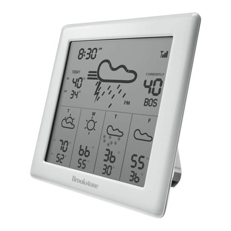 Brookstone 5-day wireless weather watcher Operation manual