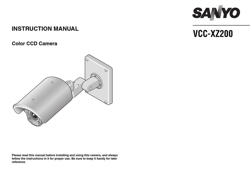 Sanyo VCC-XZ200 - 1/4" CCD Weatherproof Day/Night Zoom... User manual