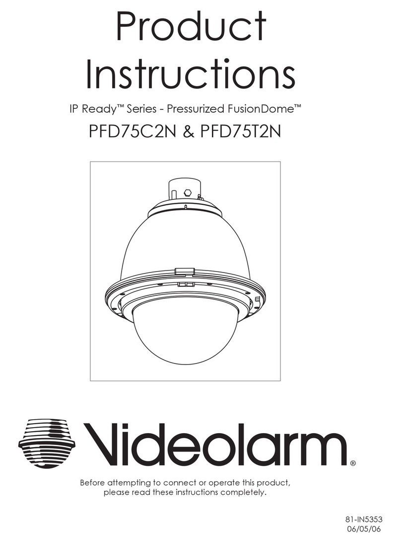 Moog Videolarm PFD75C2N Instruction sheet