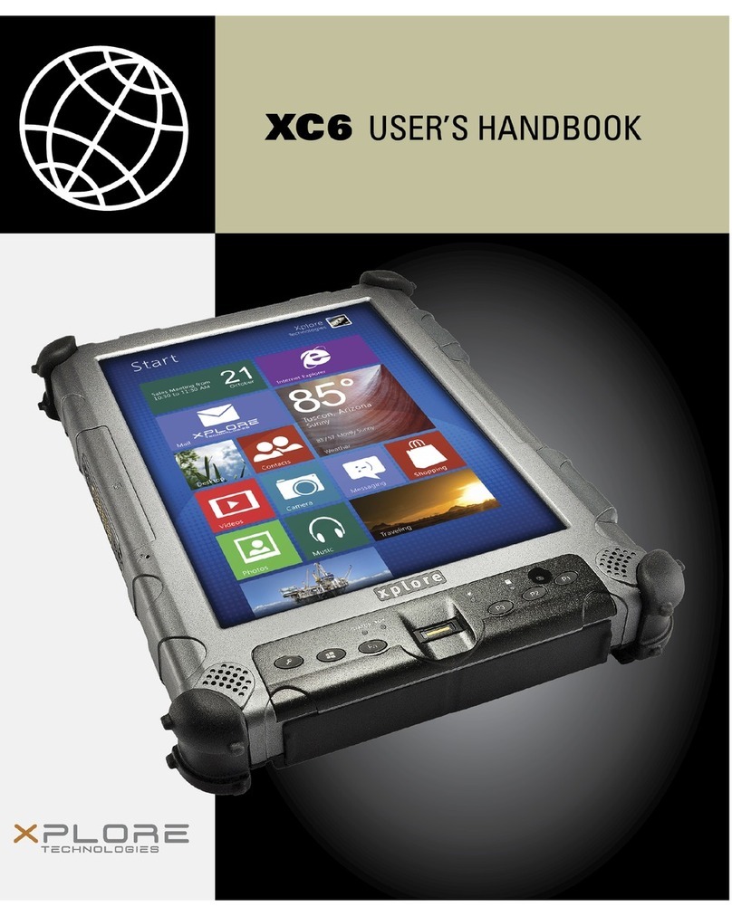 XPLORE TECHNOLOGIES XC6 User handbook