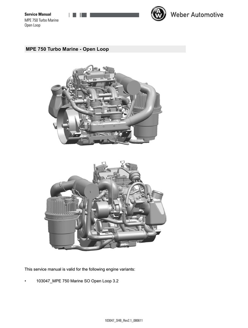 Weber MPE 750 Turbo Marine Service manual
