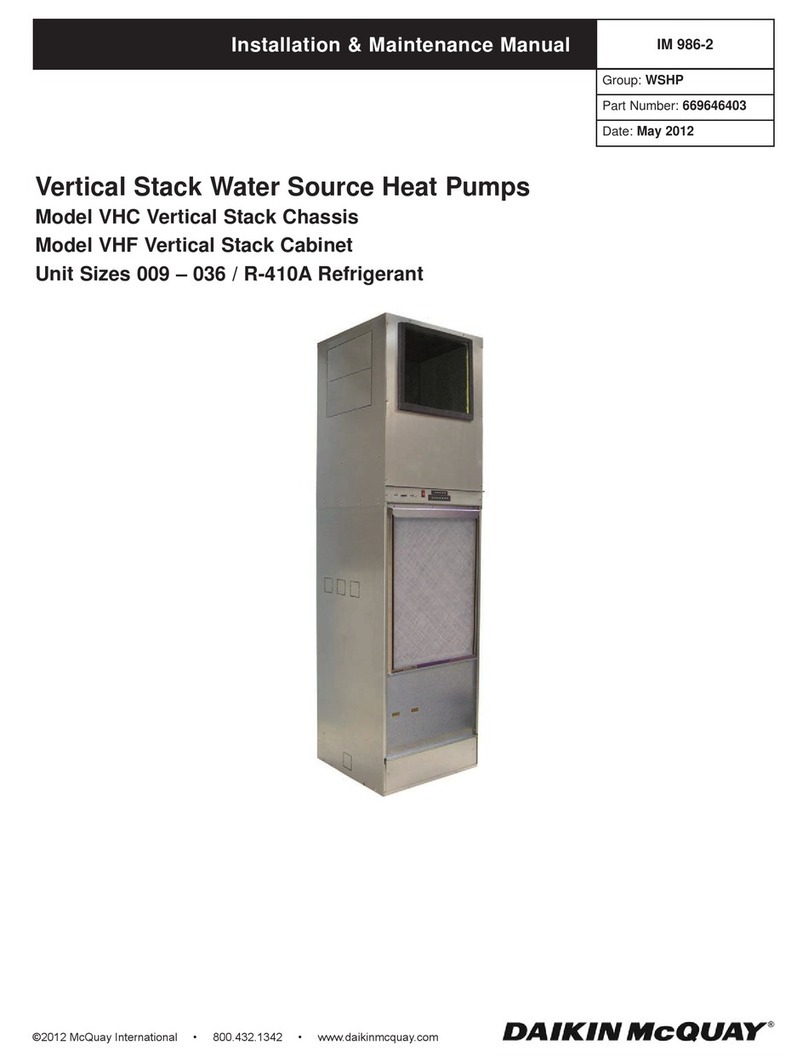 Daikin IM 986-2 VHF Installation & maintenance manual Daikin IM 986-2 VHF Installation & maintenance manual