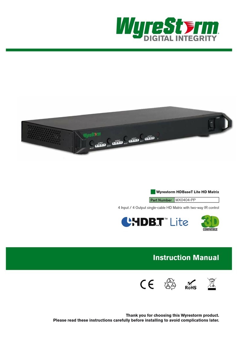 WyreStorm Digital Integrity MX0404-PP instruction manual