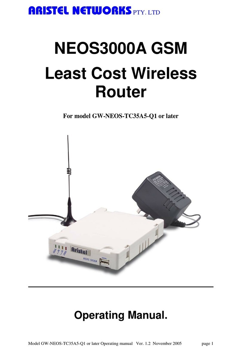 Aristel GW-NEOS-TC35A5-Q1 NEOS3000A operating manual