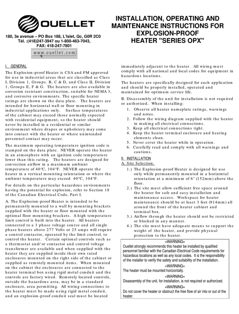 Ouellet SERIES OPX Assembly instructions