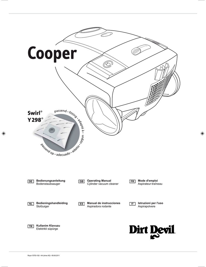 Dirt Devil Cooper User manual