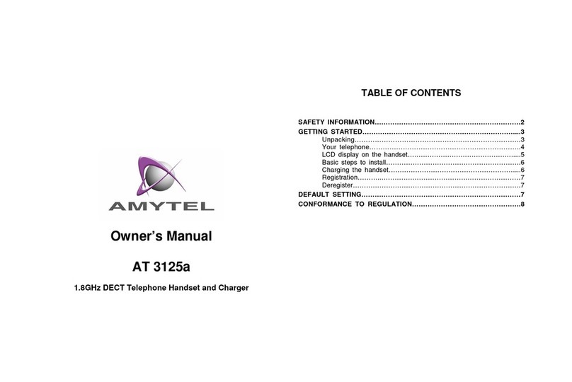 Amytel AT 3125a owner's manual